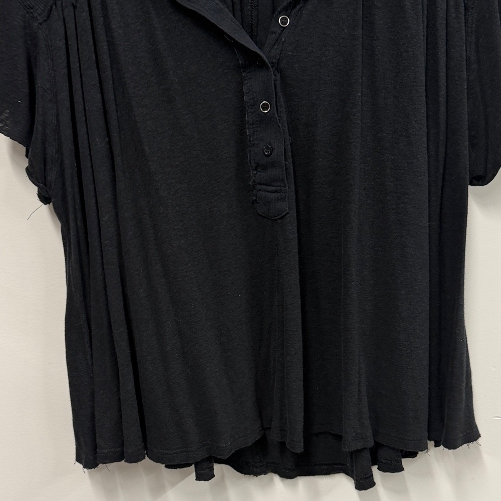 Free People Black Button Down Shirt - Picture 4 of 6